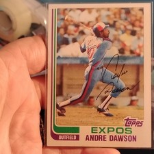 Topps 1982 Andre Dawson #540 Montreal Expos Autograph MLB Baseball Card