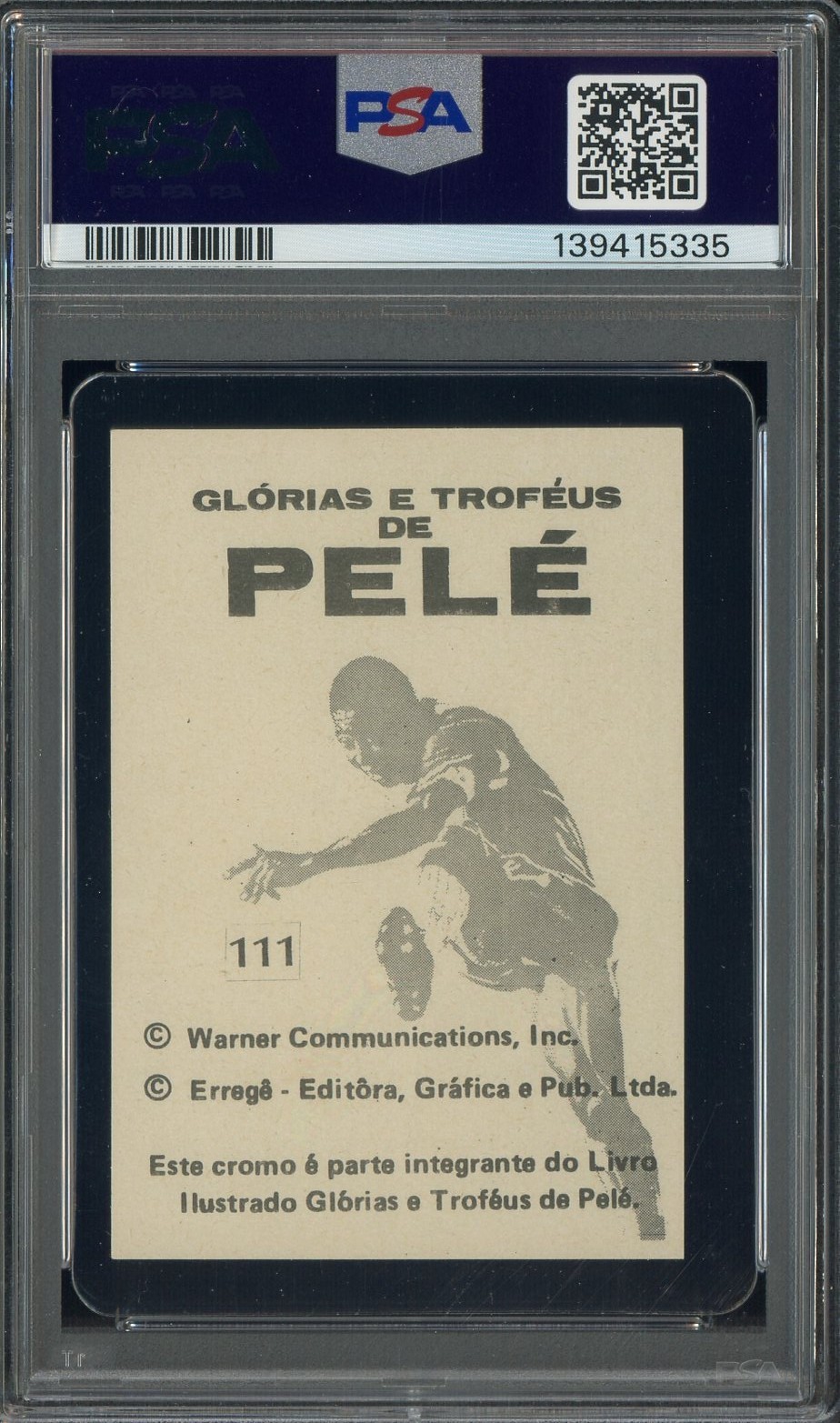 1977-78 Errege Pele Glorias E Trofeus PSA 6 #111 view 2