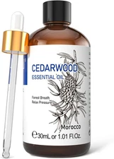HIQILI 1 Fl Oz Cedarwood Essential Oil, Pure Natural 1.01 (Pack of 1) 