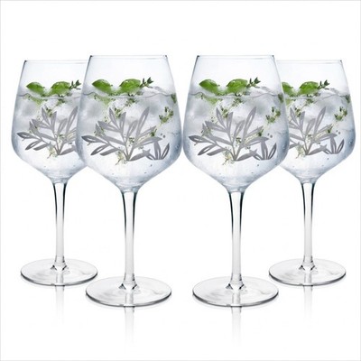 4x Gin Mare Glas 0,6l Ballon Kelch Gläser Tonic Soda Cocktail Longdrink Capri