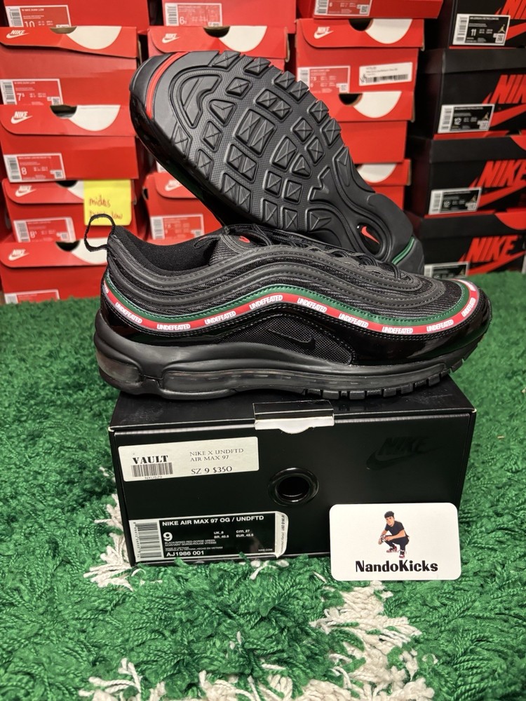 Nike Undefeated Air Max 97 OG Black - Size 9 Sneakers