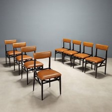 Vintage Stühle Buchenholz Kunstleder Design der 60er Jahre Originell