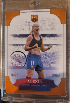 Alexia - Orange /25 TOPPS FC Barcelona 125 Years - Forever Moments - Lyon FM-1 C