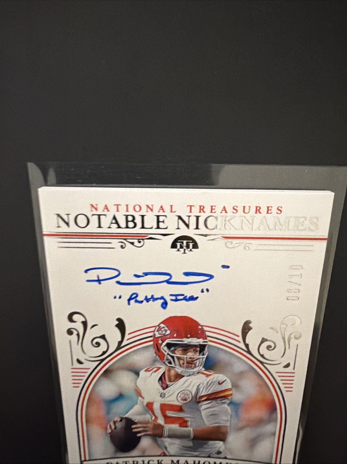 2025 National Treasures Patrick Mahomes Auto Inscribed Patty Ice SSP /10 Chiefs view 7