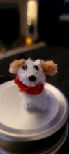 Handcrafted Pipe Cleaner Pet Valentines Day Gift Dog Puppy Animal Lover Gift 🎁