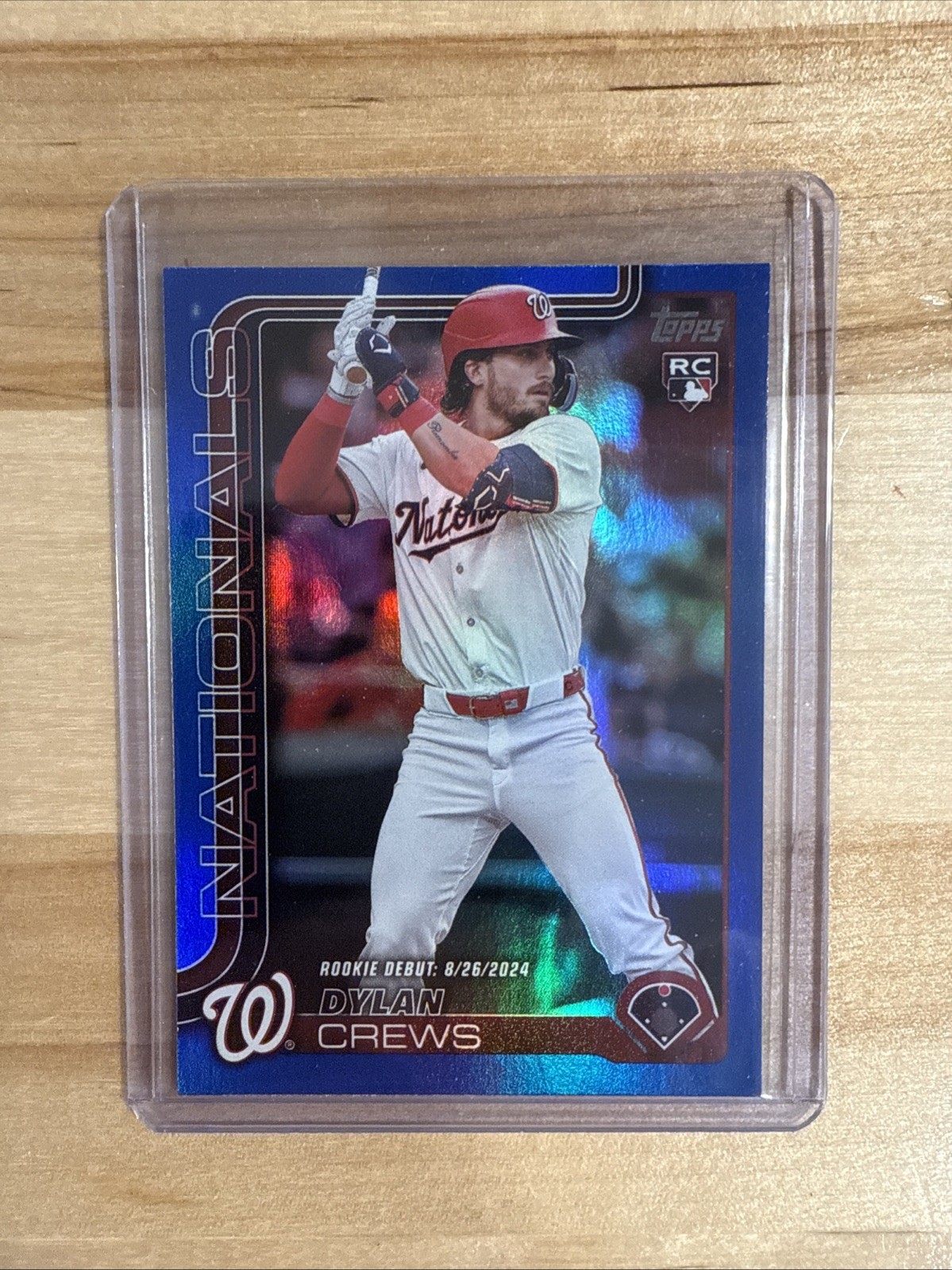 2025 Topps Update Dylan Crews Rookie Debut Blue Rainbow Foil /150 🔥🔥