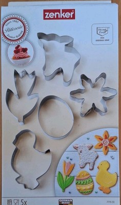 5 Backformen Zenker Ostern Neu Küken Lamm Osterei Blume Tulpe Fackelmann