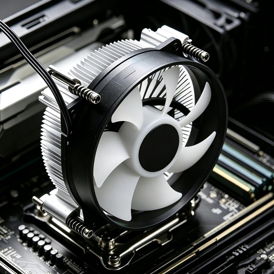 90mm RGB CPU Cooler Fan, 23.5 dBA Silent, Efficient Cooling, LGA 115X ...