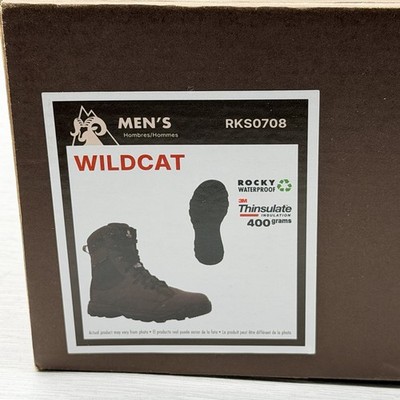 Rocky Wildcat Mens 8 Inch Waterproof Insulated Hunting Boots Brown 11‎ M 400g Rocky Wildcat 400G Insulated Hunting Boot – Lehigh Outfitters main image 4