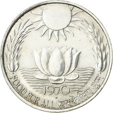 [#1117136] Coin, INDIA-REPUBLIC, 10 Rupees, 1970, Bombay, MS, Silver, KM:186
