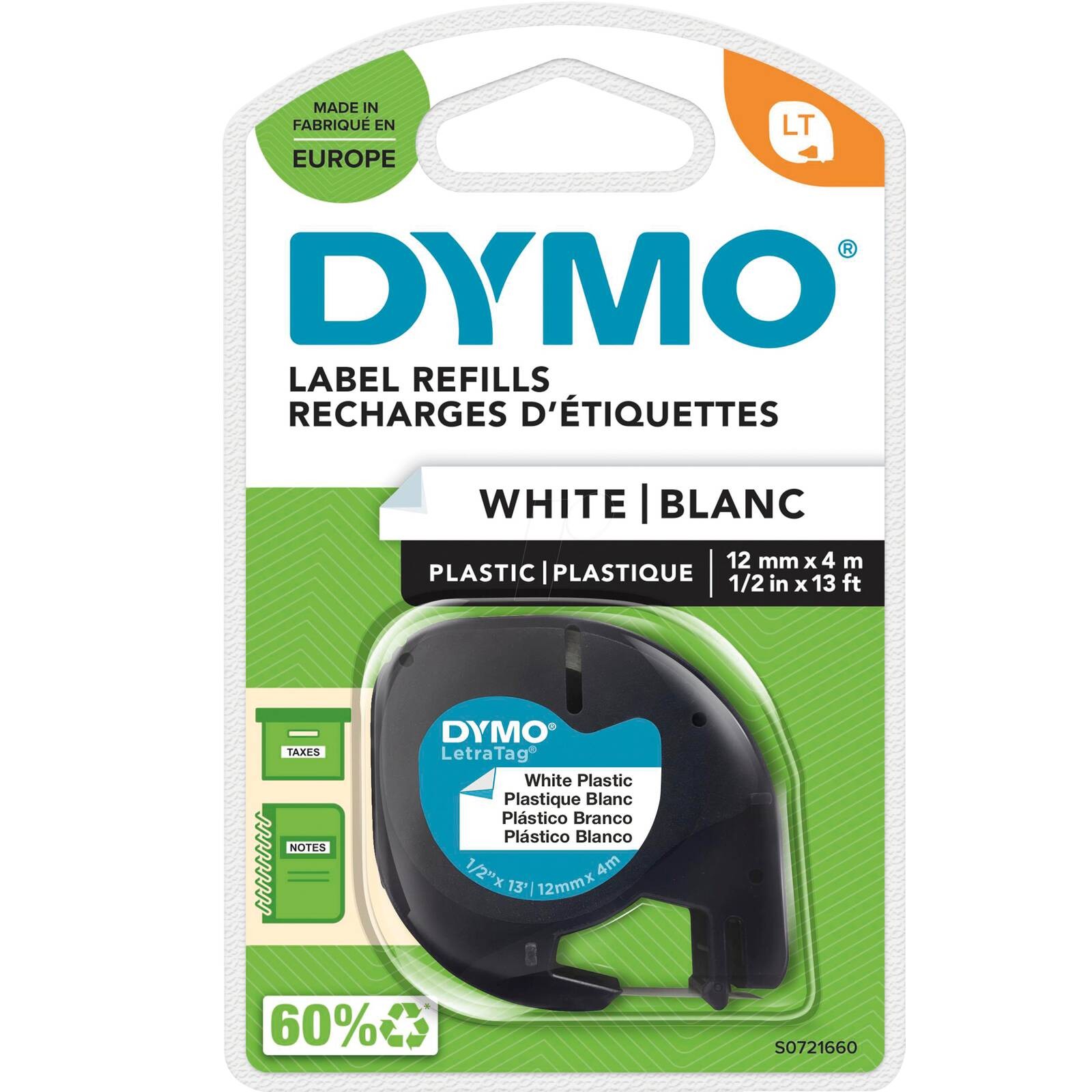 Dymo 91221 (S0721660) Directlabel-Etikettes, 12Mm X 4M - Image 6