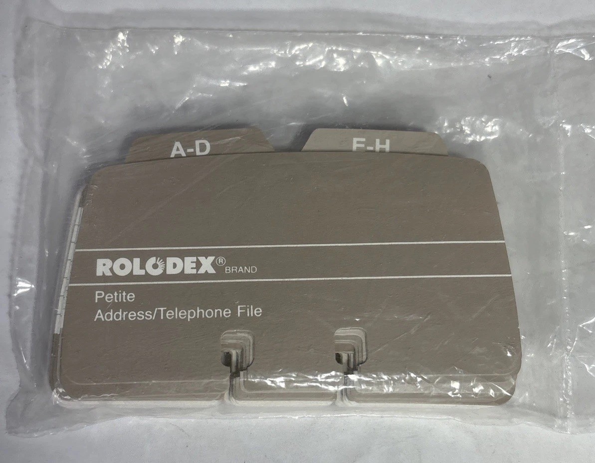 Rolodex Petite Card Refill Petite Address/Telephone File Refill #S-30 ...