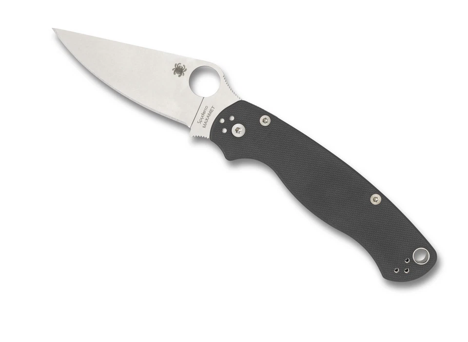 Spyderco Knives Para Millitary 2 Dark Gray G-10 Maxamet SC81GPDGY2 Pocket Knife - Image 3 of 4