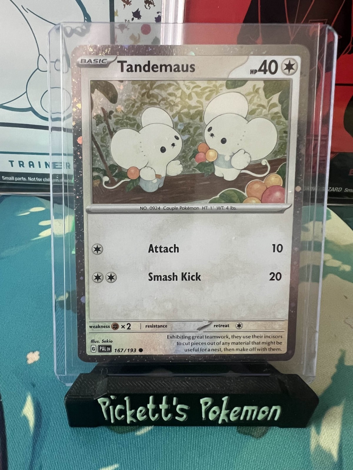 Pokemon TCG Tandemaus 167/193 2023 Paldea Evolved Cosmos Holo - NM / Pack Fresh