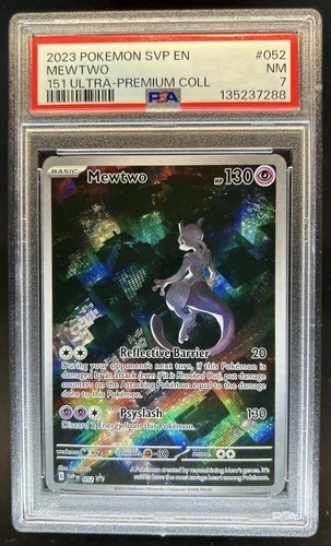 2023 Pokemon SV Black Star Promos Mewtwo #052 PSA 7