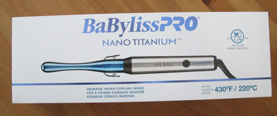 BaBylissPRO Nano Titanium Professional Reverse Taper Curling Wand