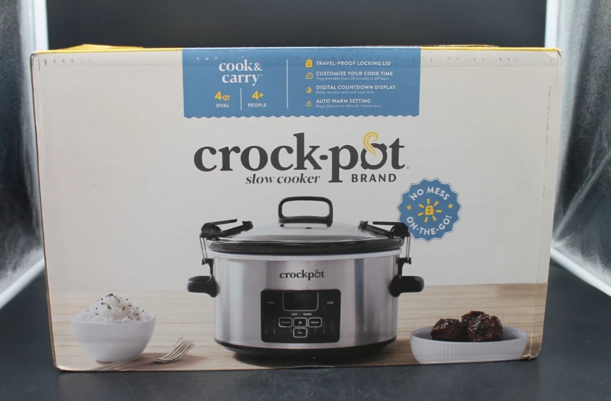 Crock-Pot 4 Qt Cook & Carry Slow Cooker Program Digital Timer Locking Lid NIB
Opens in a new window 