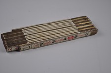Vintage Lufkin Rule Tape Measure White Folding Extension Made in USA