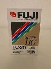 FUJI BRAND VHS-C TC-20 Super HG BLANK 44m / 144  Cassette New Sealed TC-20SHG
