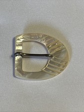 Beautiful Vintage Mother of Pearl Belt Buckle