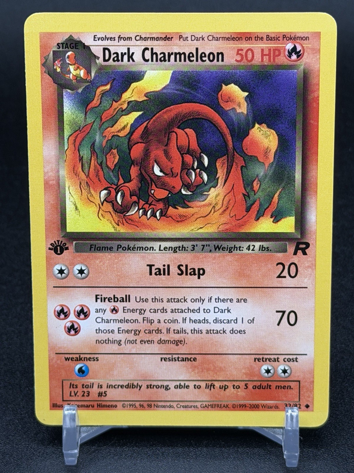 Dark Charmeleon 32/82 Pokemon TCG 1st Edition Team Rocket NM Vintage 2000 Card
