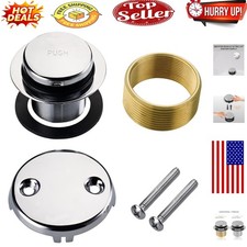 Chrome Tip Toe Bathtub Drain Conversion Kit