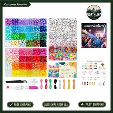 All-in-One Friendship Bracelet Kit: 48 Colors and 540 Letter Beads for Crafters