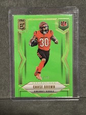 Chase Brown 2025 Panini Donruss Elite #/999 Neon Green Bengals