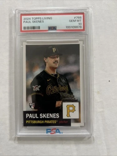 2024 topps living Paul Skenes PSA 10