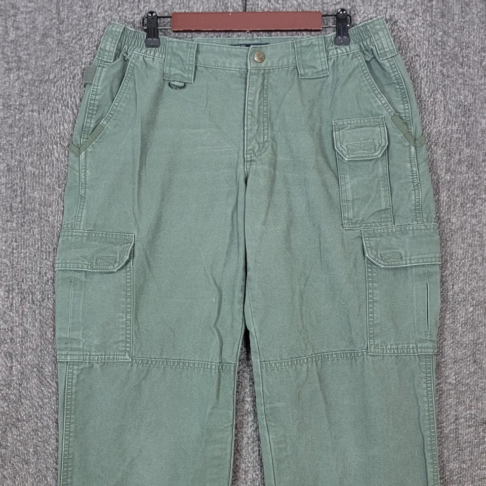 Pantalones cargo tácticos 5.11 para mujer 12 verde oliva utilitarios 32x33 estilo #64358 Foto 2 de 4