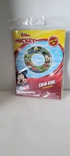 What Kids Want Disney Mickey Mouse Roadster Inflatable Swim Ring Pool Toy
