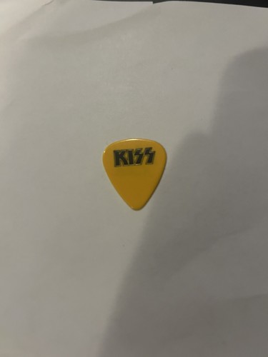 Bruce Kulick Alive 3 III yellow Guitar Pick KISS