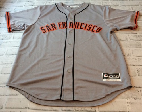 Majestic Gray San Francisco Giants Away Cool Base Jersey 41 Lassiter L - Picture 2 of 6