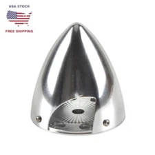 Special Drilled 2 Blades Aluminum Spinner for RC Plane with Prop Adapter 2.5"