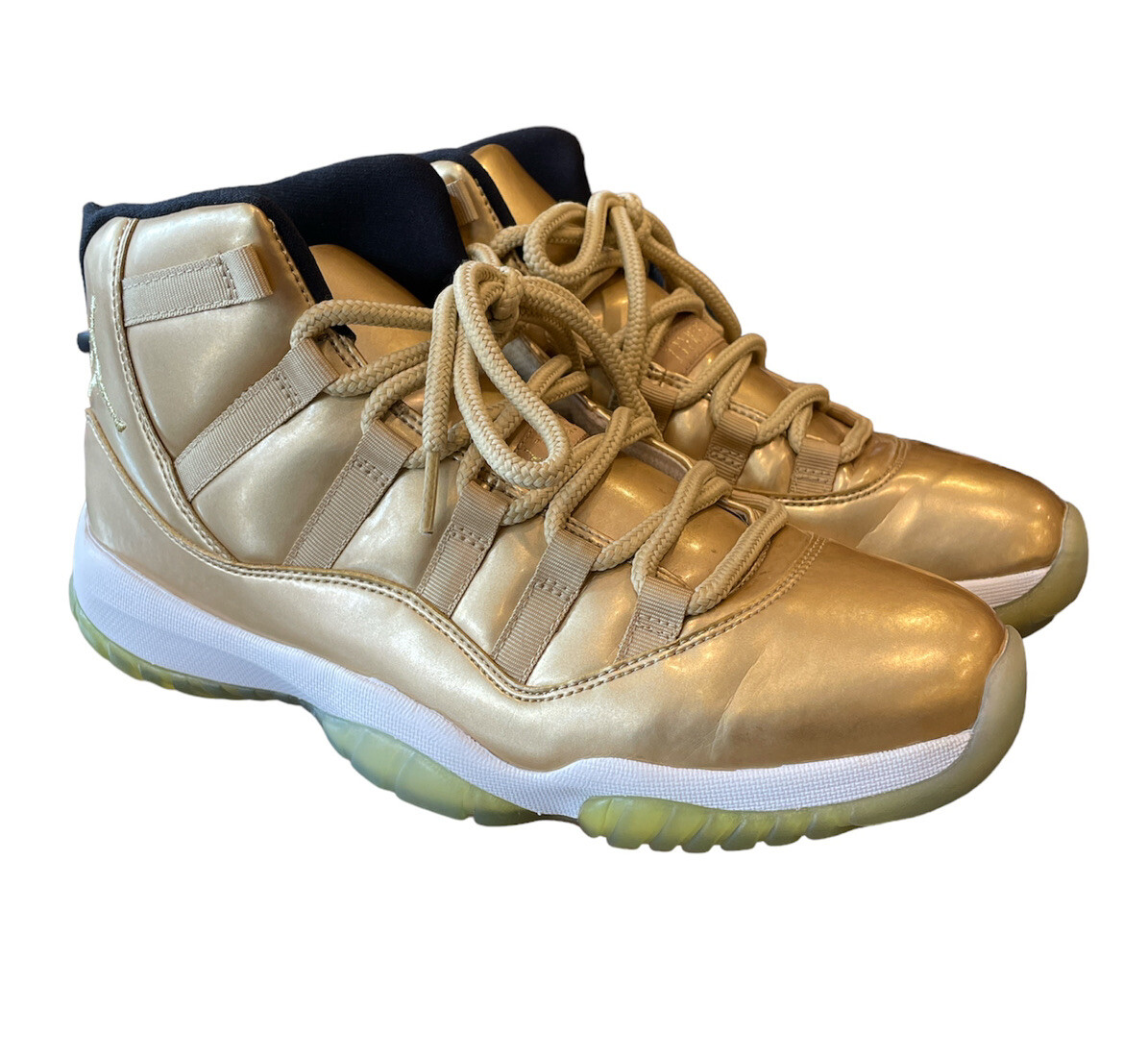 273) Rare Nike Air Jordan XI retro 11 Sz 10 Gold Sample 273) Rare Nike Air Jordan XI retro 11 Sz 10 Gold Sample