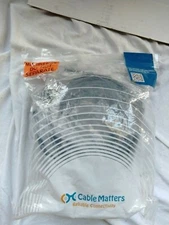 Cat6 550MHz snag less shielded gigabit Ethernet patch cable black 14 ft 5 pack