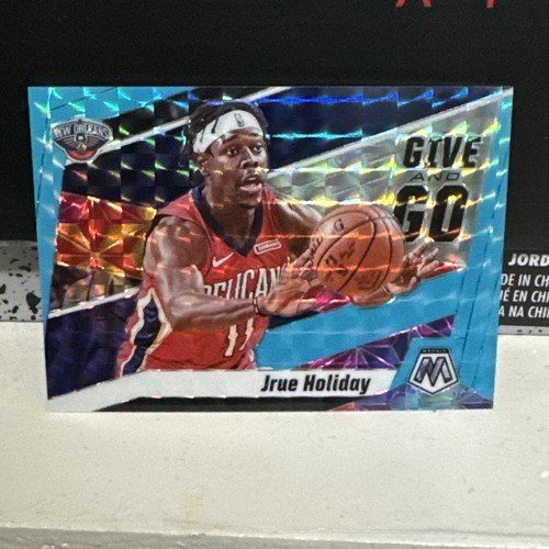 Jrue Holiday [Blue Fluorescent] #5 2019 Panini Mosaic Give and Go card