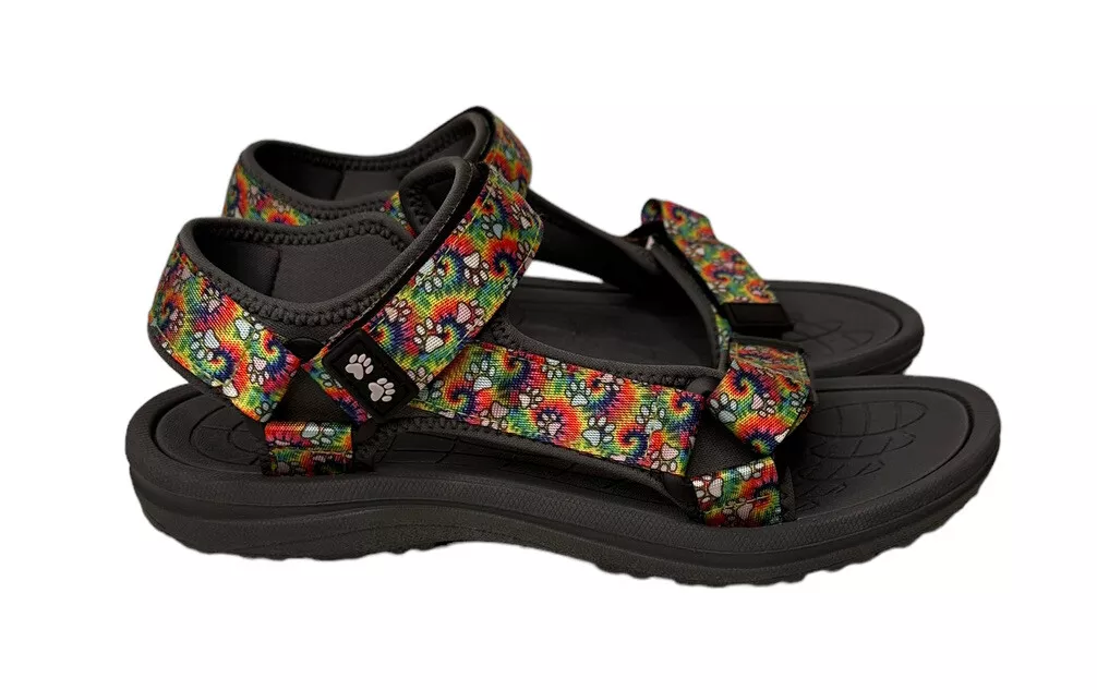 Paw print sandals shop