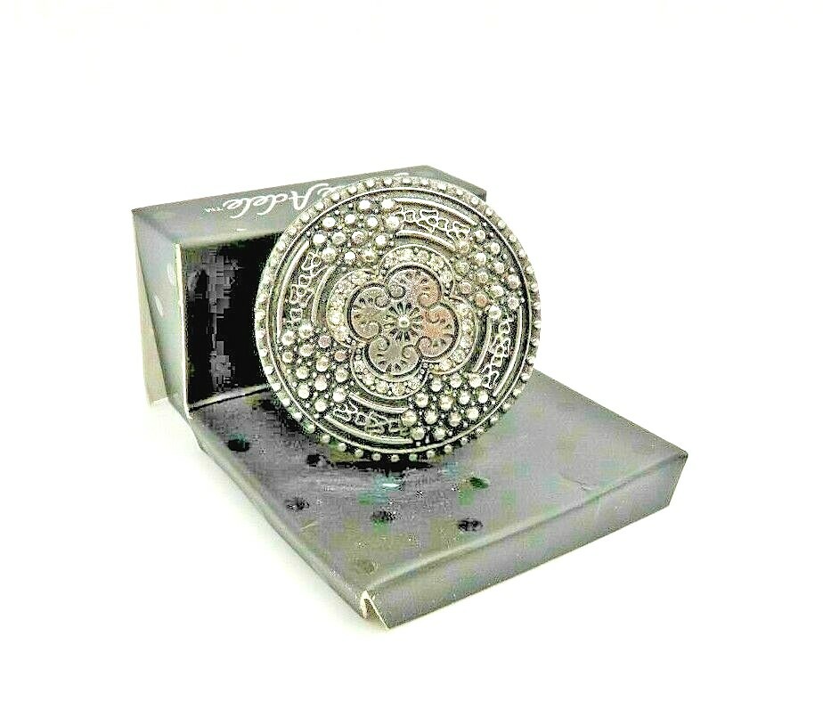 Enchanted Shield Ring Silver Tone Grace Adele One… - image 1