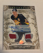 2024-25 Artifacts Hockey Trevor Linden Gold Auto Materials /45 #167