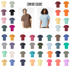 Comfort Colors 1717 Garment Dyed Heavyweight T-Shirt Ringspun Crew Neck S-3XL