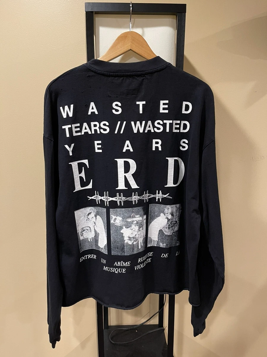 Enfants Riches Deprimes SS17 Wasted Tears / Years Black Tee size Large