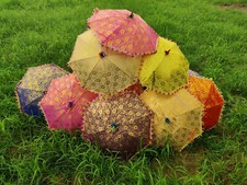 Wholesale Lot Of 20 PC Indian Decorative Sun Shade Hippie Parasol Boho Umbrella