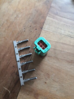 6 pol DEUTSCH DT16-6S-KP01 Stecker Harley Davidson, Ducati, Caterpillar, Hella, 
