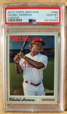 🔥2019 Topps Heritage MLB Baseball #488 Odubel Herrera Chrome /999 PSA 10 Pop 1