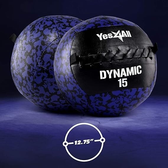 Soft Leather Weighted Medicine Ball, Sand Iron Med Ball for Exercise