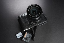 Genuine Real Leather Half Camera Case Bag Cover for FUJIFILM X-A7 XA7