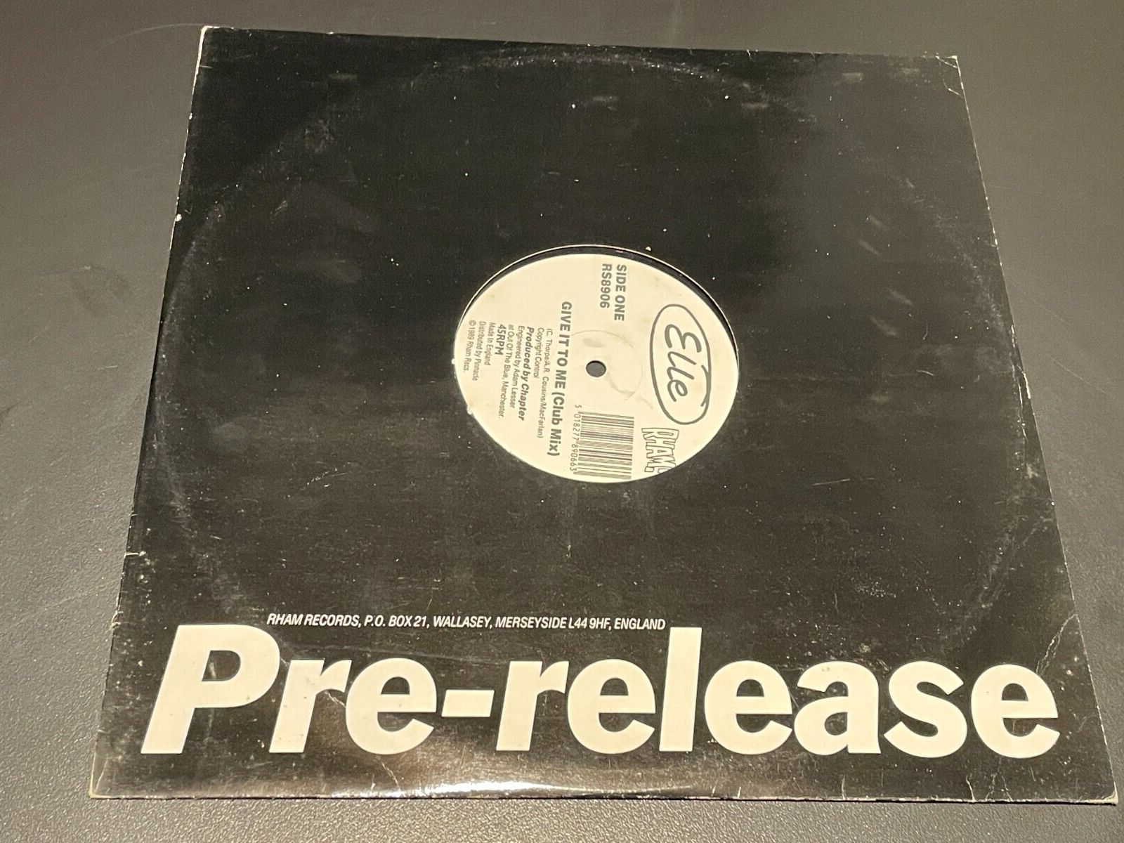 Elle - Give It To Me - Dupes - Vinyl Record 12"" Single - 1989 Rham Records