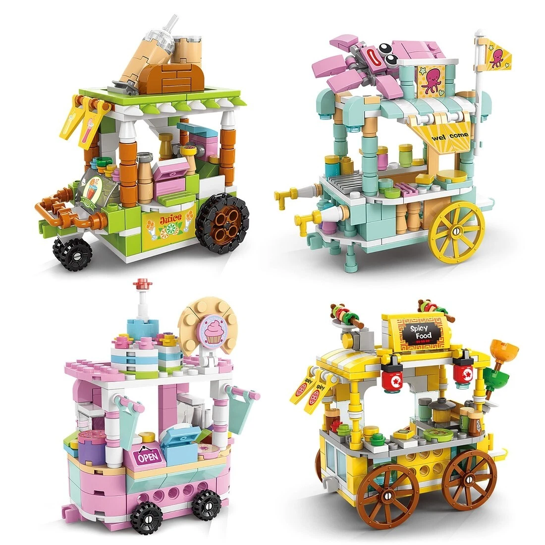 Mini city building blocks sales