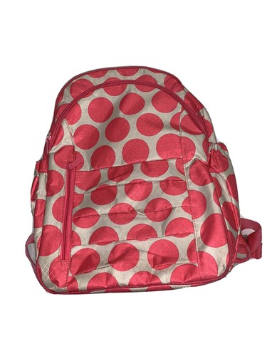 Thirty One Mod Coral Pink Polka Dot 